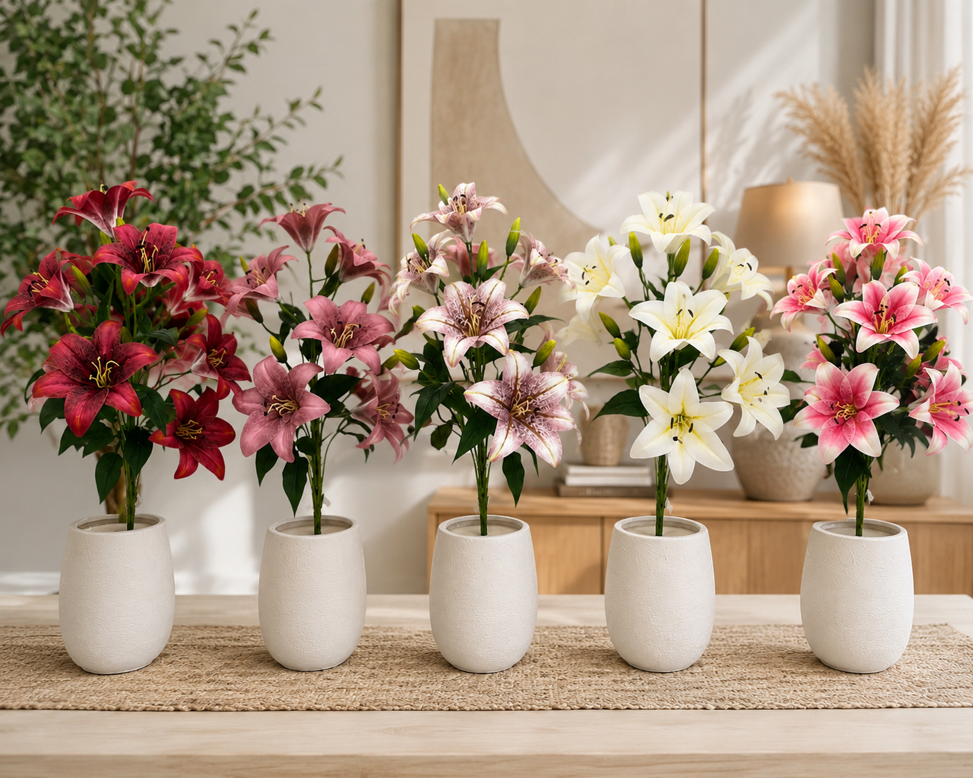 Bouquet de Lys Artificiels Premium