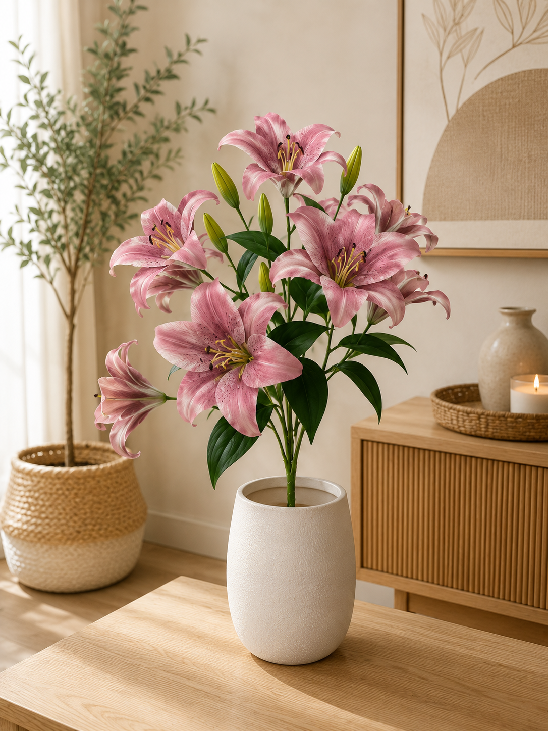 Bouquet de Lys Artificiels Premium