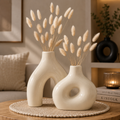 Lot de 2 Vases Design en Céramique – Style Nordique