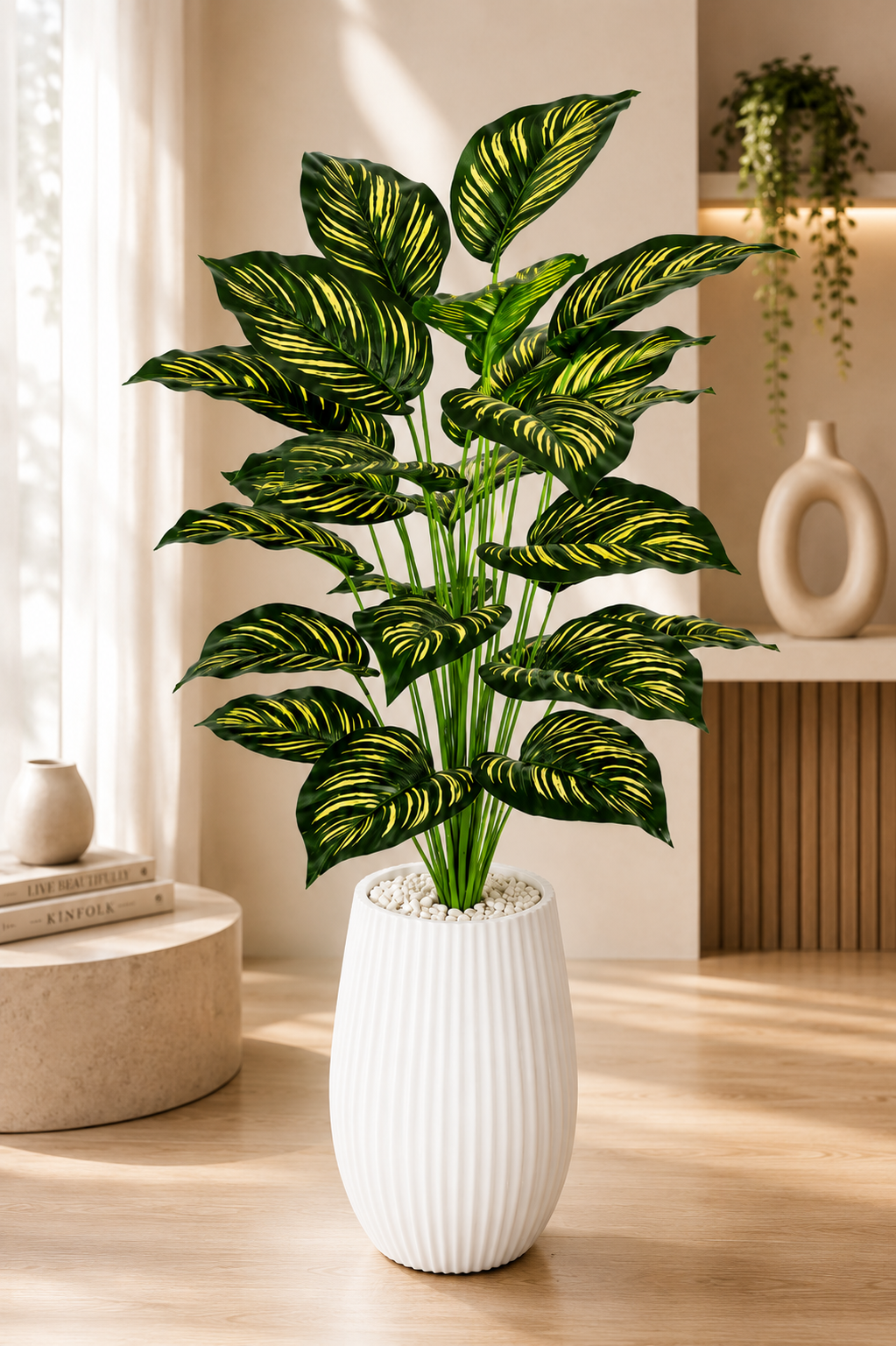 Plante Artificielle Calathea Panachée