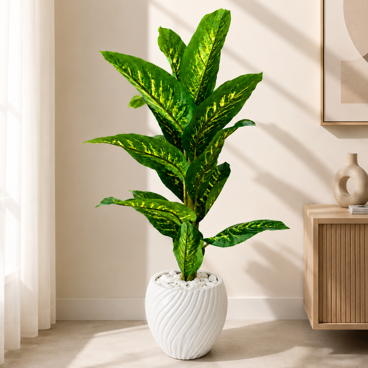 Dieffenbachia Artificielle Premium